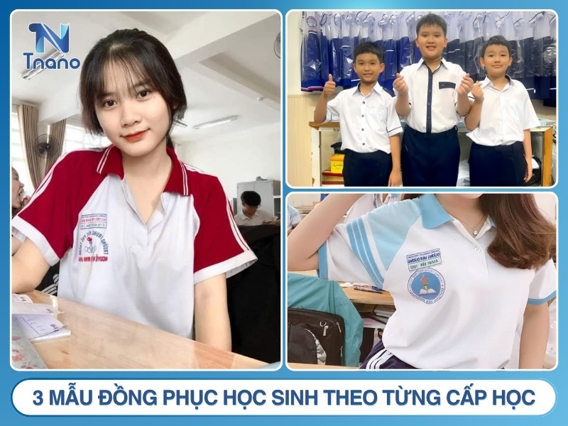 3 mẫu đồng phục học sinh theo từng cấp học